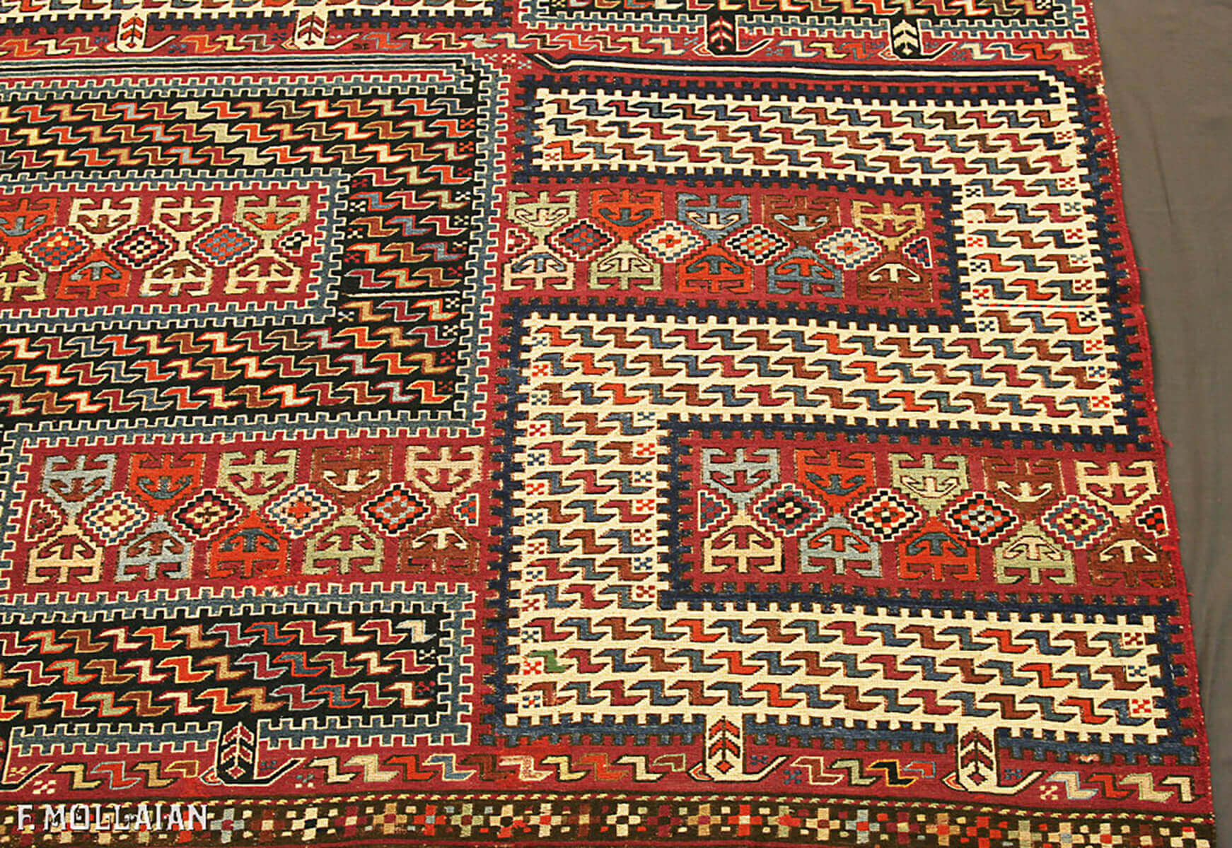 Antique Caucasian Sumak Sileh Runner n°:30860988